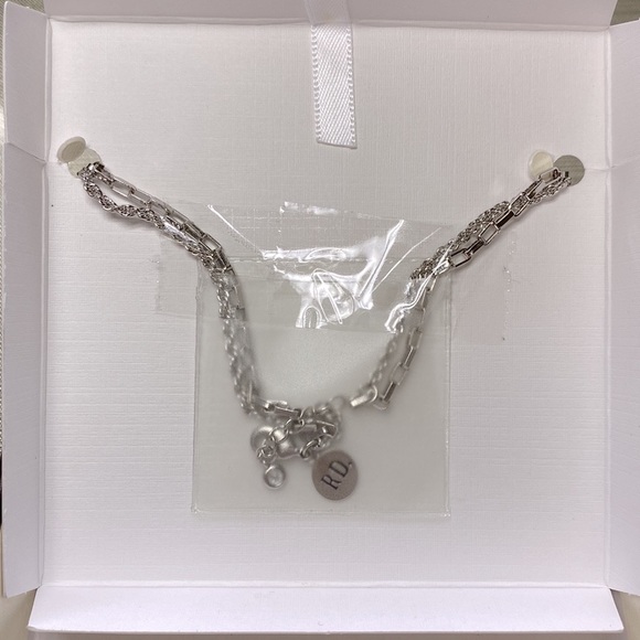 NIB RAE DUNN adjustable sterling silver anklet 😍 Box included ❤️ - Picture 5 of 5